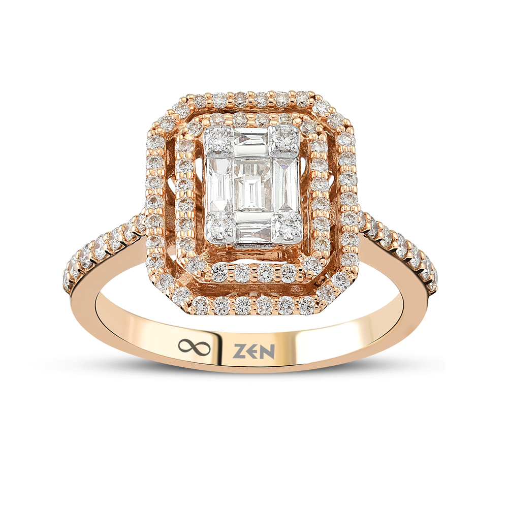 0,57ct Diamond Baguette Ring 